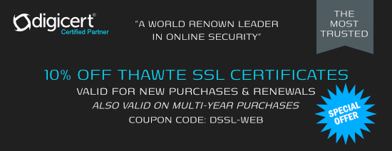 $25 off Coupon for Digicert SSL Certificates - Coupon 
Code is Valid till 2/28/2025 - PROMO CODE: DSSL-WEB