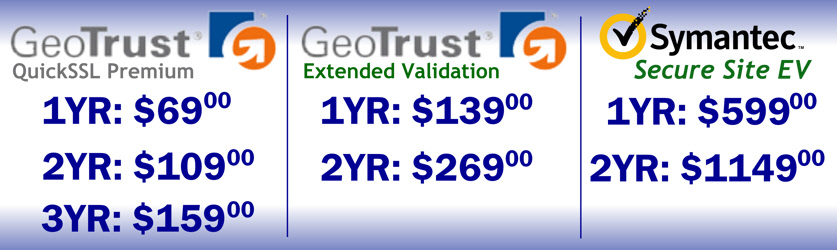 GeoTrust SSL Certificate & Symantec SSL 
Certificate Promotion For New SSL Certificate Purchases